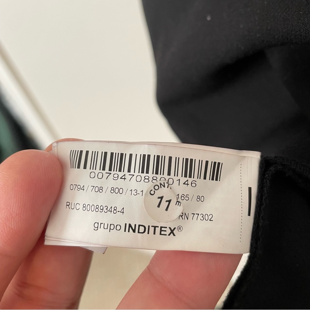 ZARA Girls Black Rosette Detail Dress 13 - 14 - Picture 5 of 6